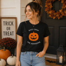 Chemise personnalisée Minimaliste Boo Crew Citroui
