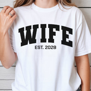 T-shirt Chemise personnalisée pour jeunes mariés, Cadeau p