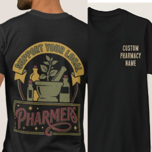 T-shirt Chemise personnalisée pour l'équipe de pharmacie, 