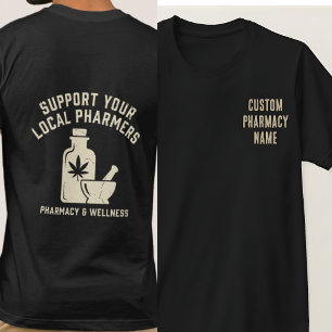T-shirt Chemise personnalisée pour l'équipe de pharmacie, 
