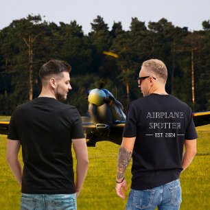 T-shirt Chemise personnalisée pour passionné d'aviation ét