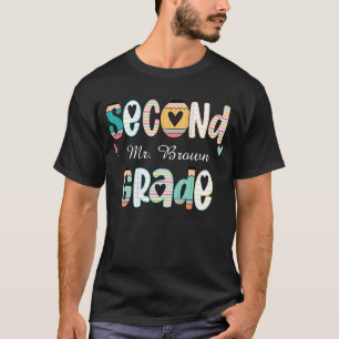 T-shirt Chemise personnalisée pour professeur de deuxième