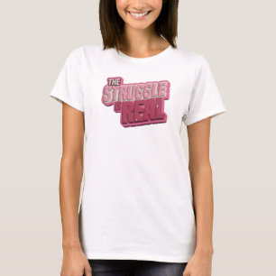 T-shirt Chemise personnalisée rose dynamique LE COMBAT EST