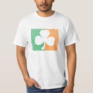T-shirt Chemise personnalisée Shamrock irlandaise - choisi