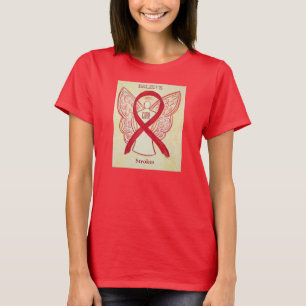 T-shirt Chemise personnalisée Stroke Red Awareness