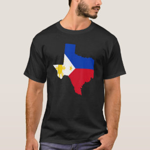 T-shirt Chemise philippine Texas State Philippines Filipin