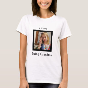 T-shirt Chemise photo et texte personnalisée pour grand-ma