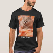 T-shirt Chemise photo personnalisée pour chat (Devant)