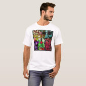 T-shirt chemise physique de graffiti (Devant entier)