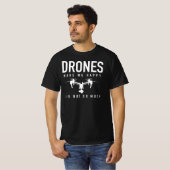 T-shirt Chemise Pilote De Drone - Avant De Demander - Quad (Devant entier)