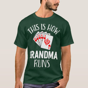 T-shirt Chemise Pinochle C'Est Comme Grand-Mère Exécute Ca