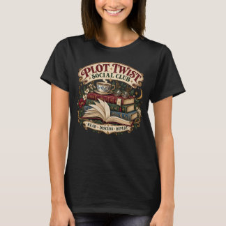 T-shirt Chemise Plot Twist Social Club pour amateur de liv