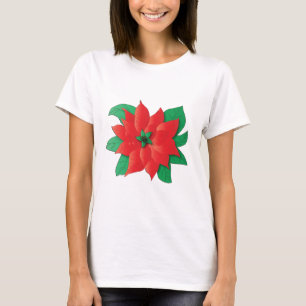T-shirt Chemise Poinsettia de Noël