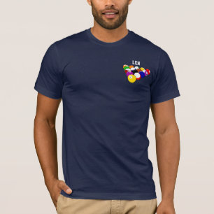 T-shirt Chemise polo de billard modèle, prête à personnali