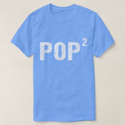 T-shirt Chemise Pop au carré pour hommes Pop à la puissanc (Design devant)