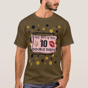 T-shirt Chemise pour 10e anniversaire Cette fille a mainte