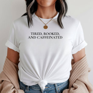 T-shirt Chemise pour amateur de café littéraire, Chemise d