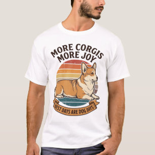 T-shirt Chemise pour amateur de Corgi Gravure vintage Cita