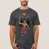 T-shirt Chemise pour aquarelle sataniste de Baphomet (Devant)
