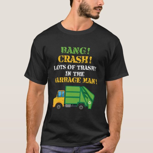 T-shirt Chemise pour costume de éboueur camions poubelles (Devant)