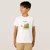 T-shirt Chemise pour enfant à manches longues Bulldozer (Devant entier)