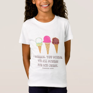 T-Shirt Chemise pour enfants en crème glacée
