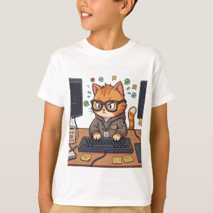 T-shirt Chemise pour enfants Royal Cat