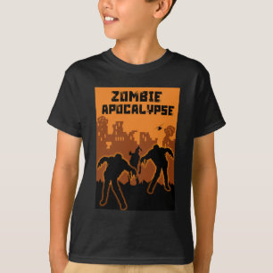T-shirt Chemise pour enfants Zombie Apocalypse