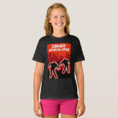 T-shirt Chemise pour enfants Zombie Apocalypse (Devant entier)