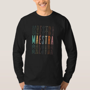 T-shirt Chemise pour enseignante espagnole mignonne pour f