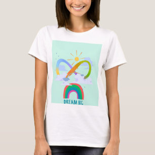 T-shirt Chemise pour femme avec manches courtes et motif c