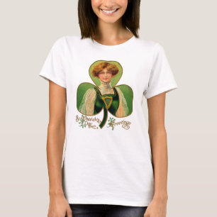 T-shirt Chemise pour femme Saint-Patrick Irish Lass