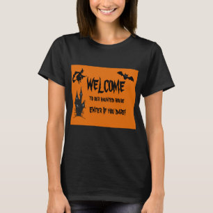 T-shirt Chemise pour femmes Halloween Maison Hantée Épouva
