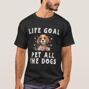 T-shirt Chemise pour femmes - objectif de vie caresser tou
