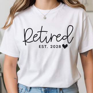 T-shirt Chemise pour fête de retraite Cadeau personnalisé