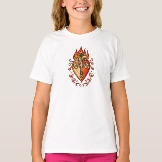 T-shirt Chemise pour fille Catholique Sacré-Cœur