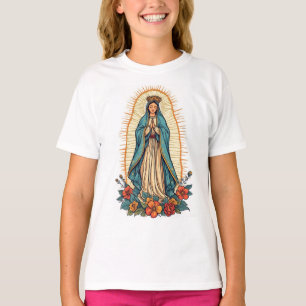 T-shirt Chemise pour fille Vierge de Guadalupe