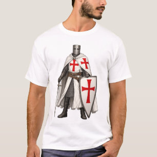 T-shirt Chemise pour homme Templar Knight Crusader