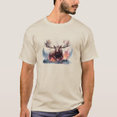 T-shirt Chemise pour homme Yellowstone Moose (Devant)