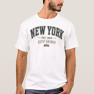 T-shirt Chemise pour hommes New York City Spirit Vintage V