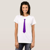 T-shirt Chemise pourpre de cravate (Devant entier)