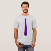T-shirt Chemise pourpre de cravate (Devant entier)
