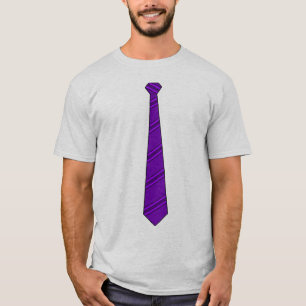 T-shirt Chemise pourpre de cravate