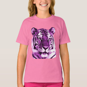 T-shirt Chemise pourpre de tigre