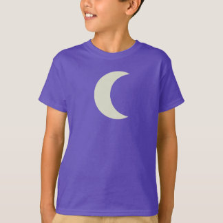 T-shirt Chemise pourpre organique de croissant de lune