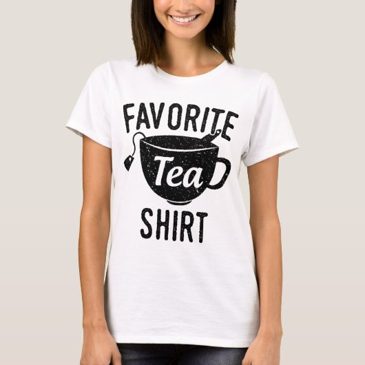 T-shirt Chemise préférée de thé (Devant)