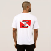 T-shirt Chemise principale de représentation de plongeur (Dos entier)