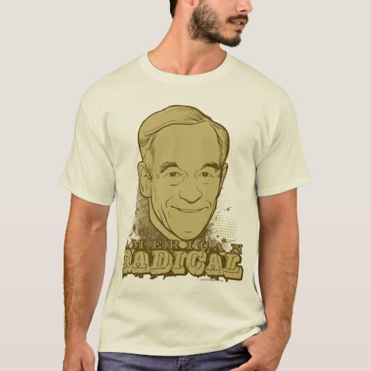 T-shirt Chemise radicale américaine de Ron Paul (Devant)