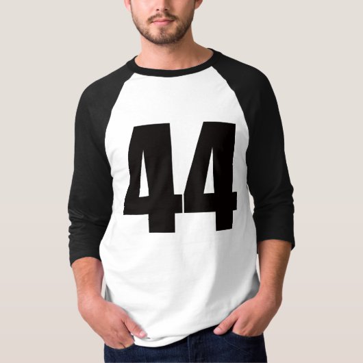 T-shirt Chemise raglane avec le numéro 44 (Devant)