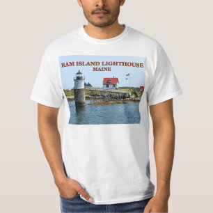 T-shirt Chemise Ram Island Lighthouse, Maine